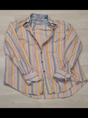 Robert Graham Pastel Multistripe Button-Up Shirt